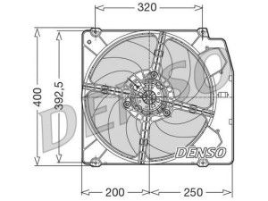 DER01005 (DENSO) Вентилятор основного радиатораAlfa Romeo 145 96-01