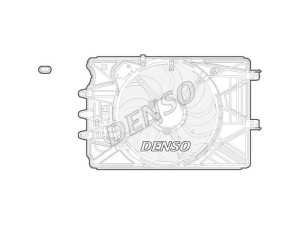 DER09069 (DENSO) Вентилятор основного радіатораFiat 500L 12-22