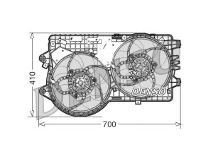 DER09067 (DENSO) Вентилятор основного радіатораLancia Delta 08-14