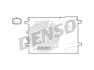 DER09058 (DENSO) Вентилятор основного радіатораFiat Grande Punto 05-10 Opel Corsa D 06-15