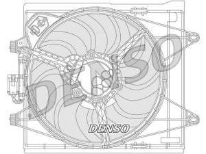 DER09051 (DENSO) Вентилятор основного радіатораFiat Panda 11-