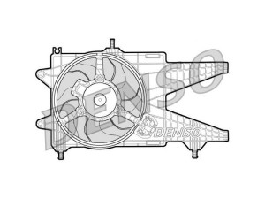 DER09038 (DENSO) Вентилятор основного радіатораFiat Punto 00-03 Fiat Punto 03-10