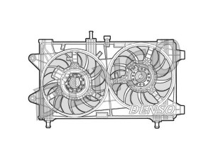 DER09036 (DENSO) Вентилятор основного радіатораFiat Punto 00-03 Fiat Punto 03-10