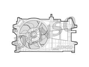 DER09033 (DENSO) Вентилятор основного радіатораFiat Punto 00-03 Fiat Punto 03-10