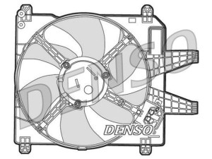 DER09004 (DENSO) Вентилятор основного радіатораFiat Multipla 03-10 Fiat Bravo 95-01