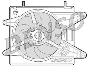 DER09003 (DENSO) Вентилятор основного радіатораFiat Multipla 03-10 Fiat Bravo 95-01