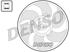 DER07008 (DENSO) Вентилятор основного радіатораPeugeot Expert 95-07 Peugeot Partner 96-08 Citroen Berlingo 08-18