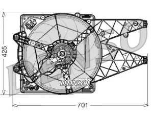 DER01030 (DENSO) Вентилятор основного радиатораAlfa Romeo Giulietta 10-20