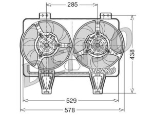 DER01016 (DENSO) Вентилятор основного радіатора