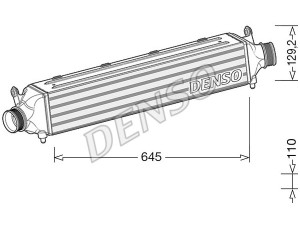 DIT02037 (DENSO) Радиатор интеркулераAudi Q3 11-18