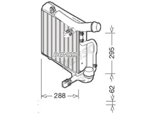 DIT28025 (DENSO) Радіатор інтеркулераPorsche Panamera 16- Porsche Panamera 09-18