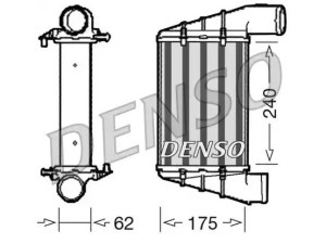 DIT02001 (DENSO) Радиатор интеркулераVW Passat B5 96-05 Audi A6 97-04