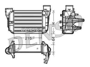 DIT02002 (DENSO) Радиатор интеркулераAudi A4 00-06 Audi A4 04-08 SEAT Exeo 08-13