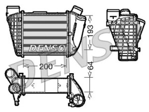 DIT02004 (DENSO) Радіатор інтеркулераAudi A4 00-06 Audi A4 04-08