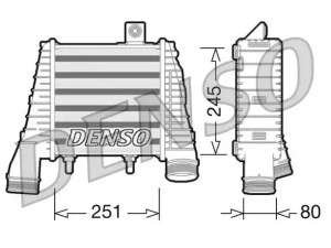 DIT02009 (DENSO) Радиатор интеркулераAudi A8 10-18