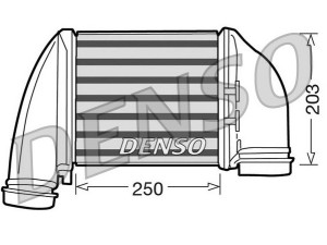 DIT02010 (DENSO) Радиатор интеркулераAudi A6 97-04