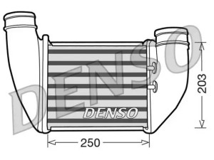 DIT02011 (DENSO) Радиатор интеркулераAudi A6 97-04