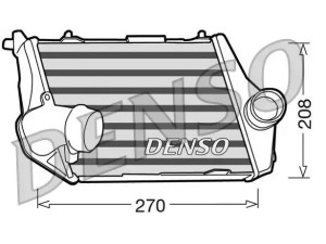 DIT02013 (DENSO) Радиатор интеркулераAudi A8 02-10