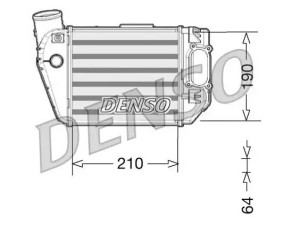 DIT02021 (DENSO) Радіатор інтеркулераAudi A4 00-06