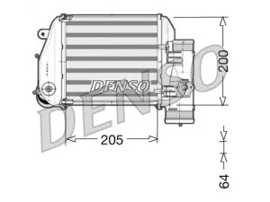 DIT02024 (DENSO) Радиатор интеркулераAudi A6 04-11