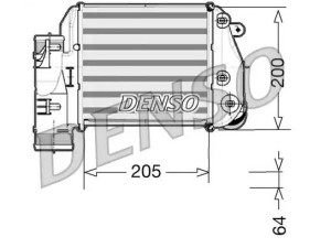 DIT02025 (DENSO) Радиатор интеркулераAudi A6 04-11