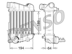 DIT02027 (DENSO) Радиатор интеркулераAudi A4 04-08