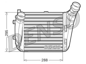 DIT02031 (DENSO) Радиатор интеркулераAudi Q7 05-15