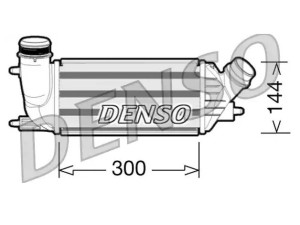 DIT07001 (DENSO) Радіатор інтеркулераFiat Scudo 07-16 Peugeot Expert 07-16 Citroen Jumpy 07-16