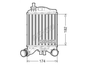 DIT09112 (DENSO) Радіатор інтеркулераFiat 500 07-20