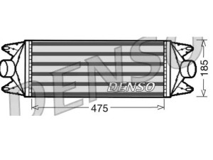 DIT12001 (DENSO) Радіатор інтеркулераIveco Daily E3 99-06
