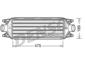 DIT12002 (DENSO) Радіатор інтеркулераIveco Daily E4 06-11