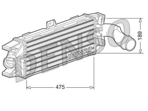 DIT12003 (DENSO) Радіатор інтеркулераIveco Daily E4 06-11