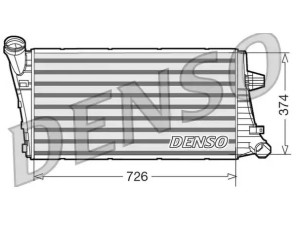 DIT99020 (DENSO) Радіатор інтеркулераLDV MAXUS 05-09