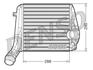 DIT28018 (DENSO) Радіатор інтеркулераPorsche Panamera 09-18