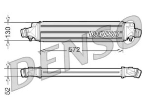 DIT20003 (DENSO) Радиатор интеркулераOpel Corsa D 06-15