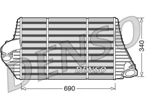 DIT23001 (DENSO) Радиатор интеркулераRenault Espace 97-02
