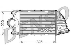 DIT28015 (DENSO) Радіатор інтеркулераPorsche 911 05-12 Porsche 911 12-18