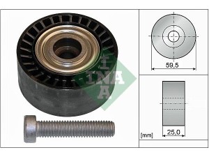 532 0433 10 (INA) Ролик ГРМ паразитнийFiat Scudo 95-07 Peugeot 206 98-12 Citroen Jumpy 95-07