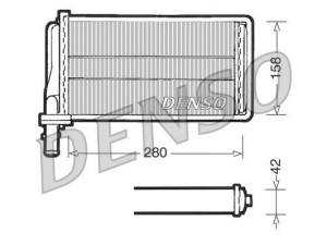 DRR01001 (DENSO) Радиатор печкиAlfa Romeo 166 98-07