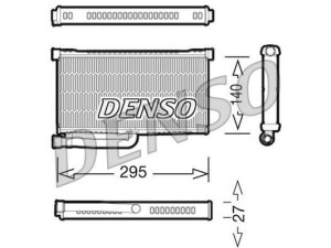 DRR02004 (DENSO) Радиатор печкиAudi A6 97-04 Audi A6 04-11