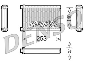 DRR05005 (DENSO) Радіатор пічкиBMW 3 E90-93 05-12 BMW 1 E81-88 04-11