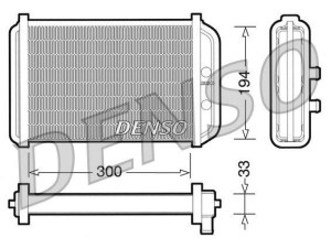 DRR09033 (DENSO) Радиатор печкиFiat Ducato 02-06