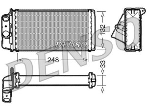 DRR09050 (DENSO) Радиатор печкиFiat Palio 96-20