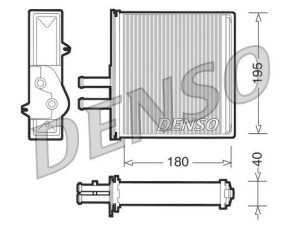 DRR09060 (DENSO) Радіатор пічкиFiat Barchetta 95-05