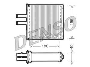 DRR09061 (DENSO) Радіатор пічкиFiat Punto 93-99