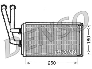 DRR09100 (DENSO) Радиатор печкиFiat Ulysse 94-02 Fiat Ulysse 02-10