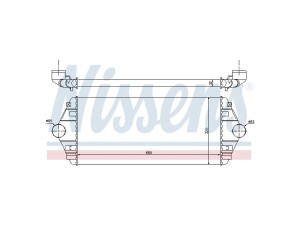 96849 (NISSENS) Радіатор інтеркулераFiat Scudo 95-07 Peugeot Expert 95-07 Citroen Jumpy 95-07