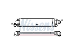 96560 (NISSENS) Радіатор інтеркулераFord Mondeo IV 07-15 Ford Focus II 04-11 Volvo V70 07-16