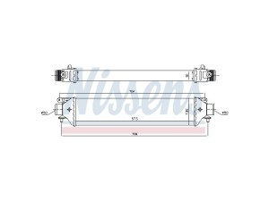 96615 (NISSENS) Радиатор интеркулераFiat Doblo 09-15 Opel Combo D 11-18 Alfa Romeo Giulietta 10-20