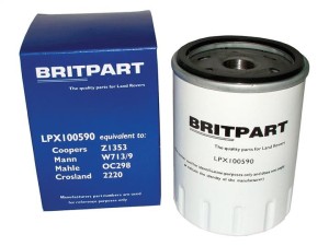 LPX100590 (BRITPART) Фильтр масляныйLand Rover Defender 90-06 Land Rover Discovery II 97-04